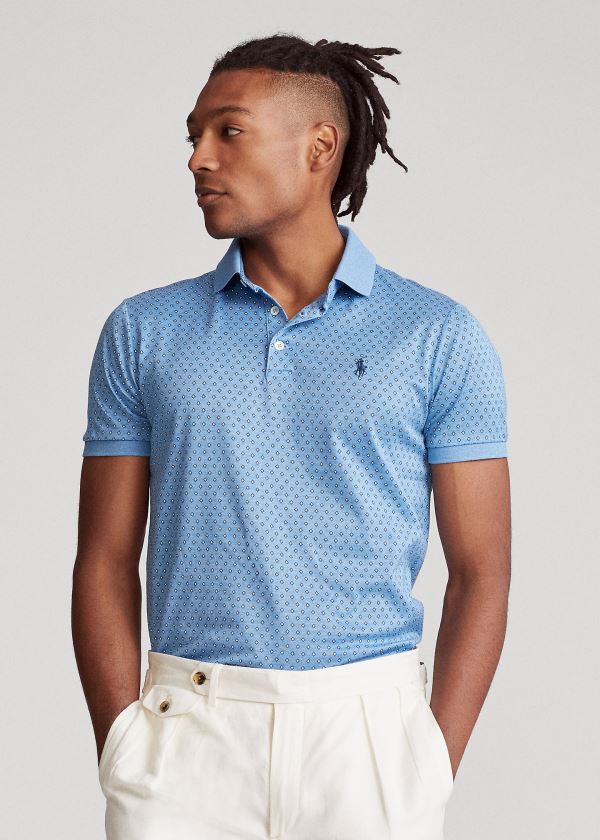 Men's Polo Ralph Lauren Custom Slim Fit Jersey Polos | 856947CYA